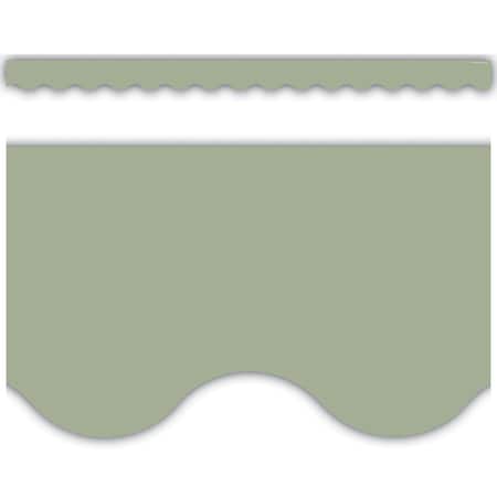 Teacher Created Resources Sage Green Scalloped Border Trim, 72PK 7184